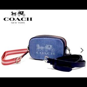Coach denim convertible bag